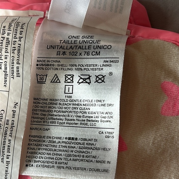 GAP - double sided quilted baby blanket - Picture 4 of 4